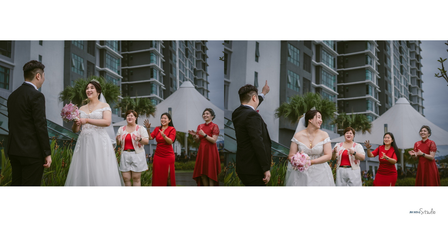 Yit Loong & Diana traditional Chinese wedding detail, guided portrait sequence frame 70, by Famous Bridal Kuantan