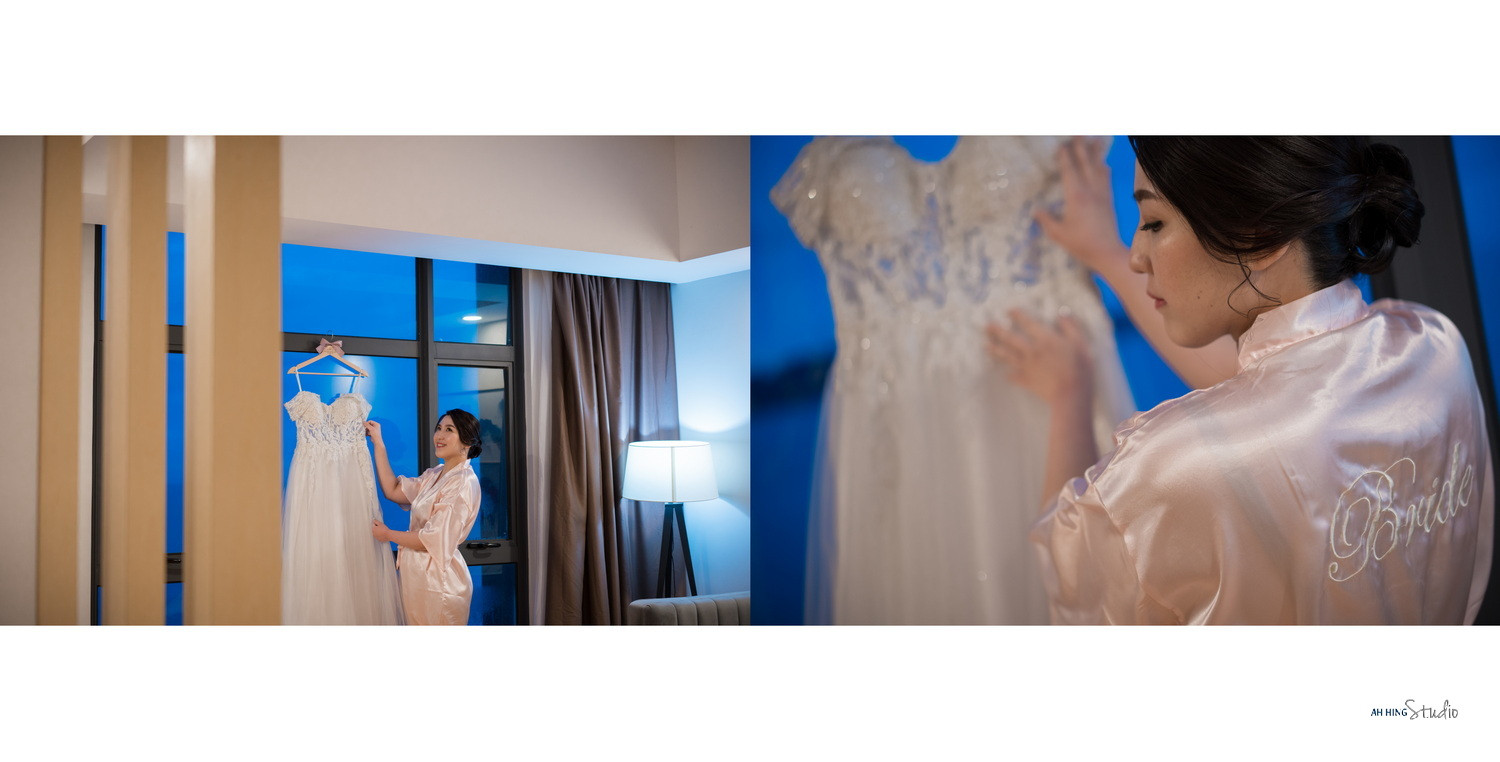 Yit Loong & Diana wedding morning ceremony moment, album detail frame 04, by Famous Bridal Kuantan