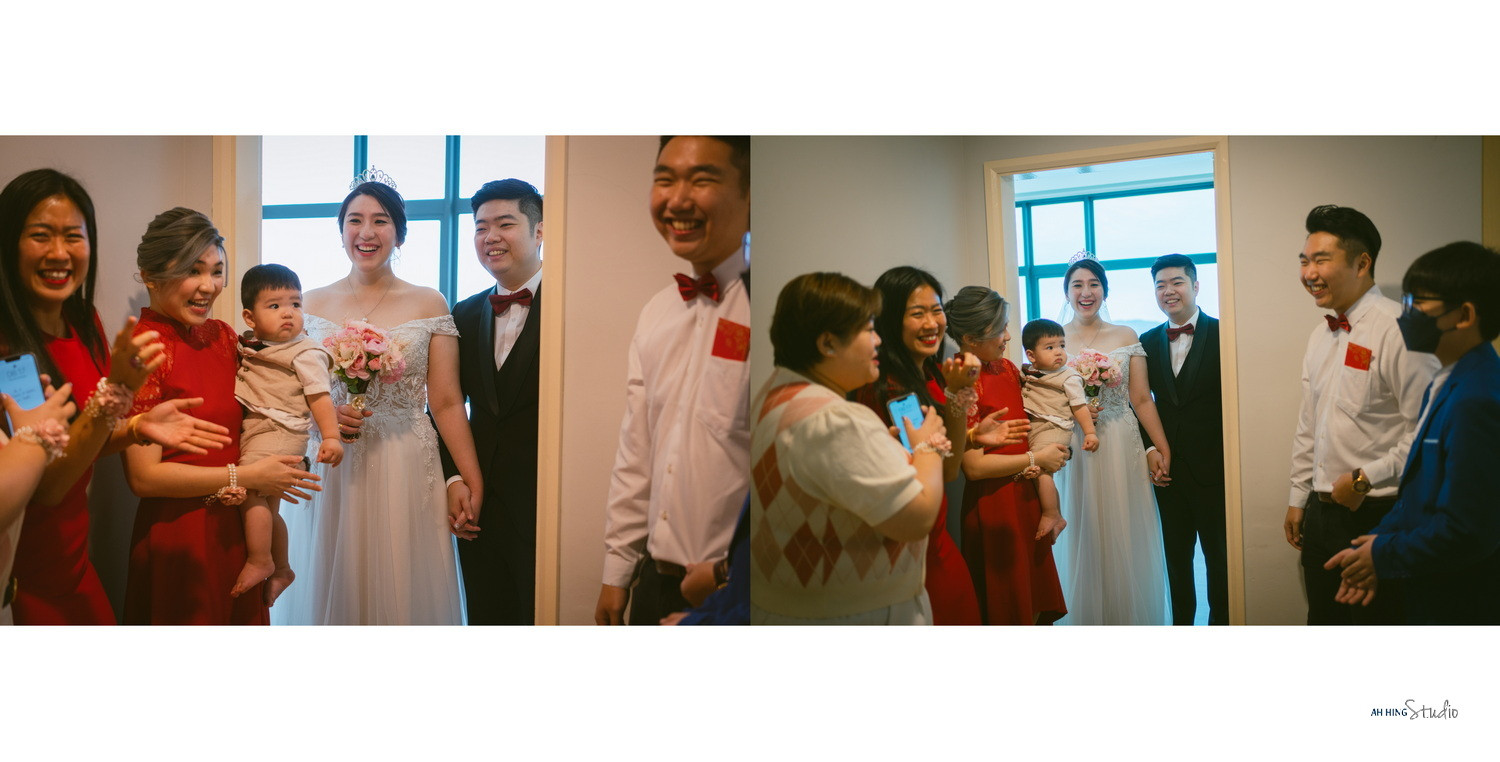 Yit Loong & Diana wedding morning ceremony moment, album detail frame 44, by Famous Bridal Kuantan