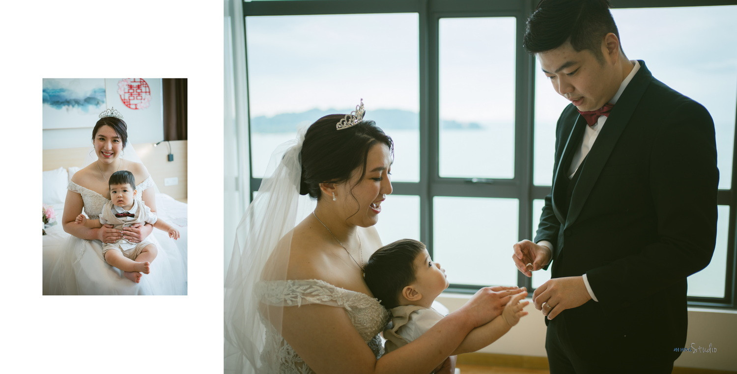 Yit Loong & Diana opening wedding-day documentary moment, story opener frame 41, by Famous Bridal Kuantan