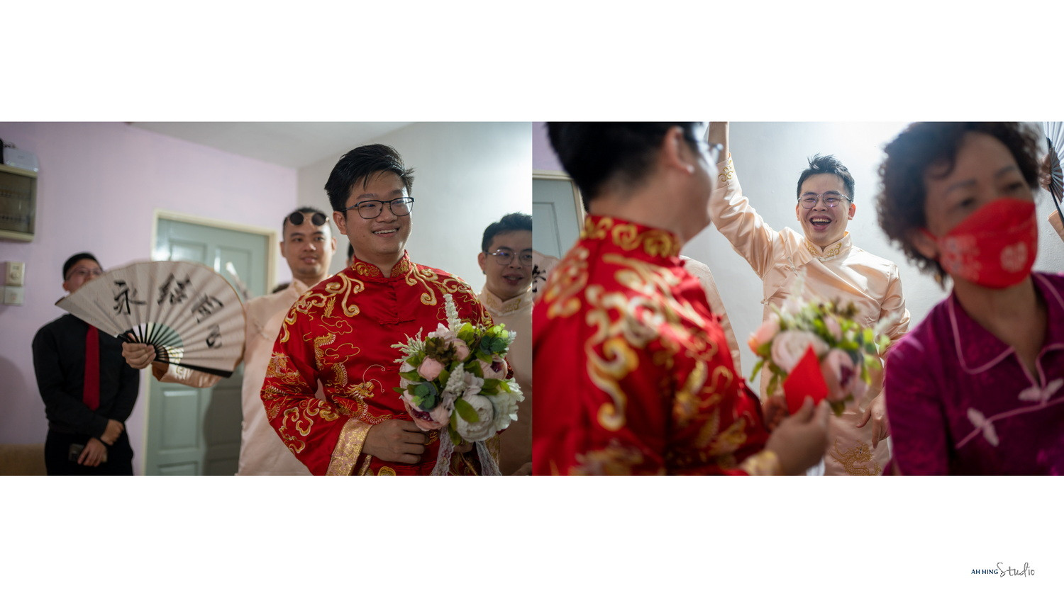 Zhen Hui & May Lee family group wedding photo, celebration rhythm frame 55, by Famous Bridal Kuantan
