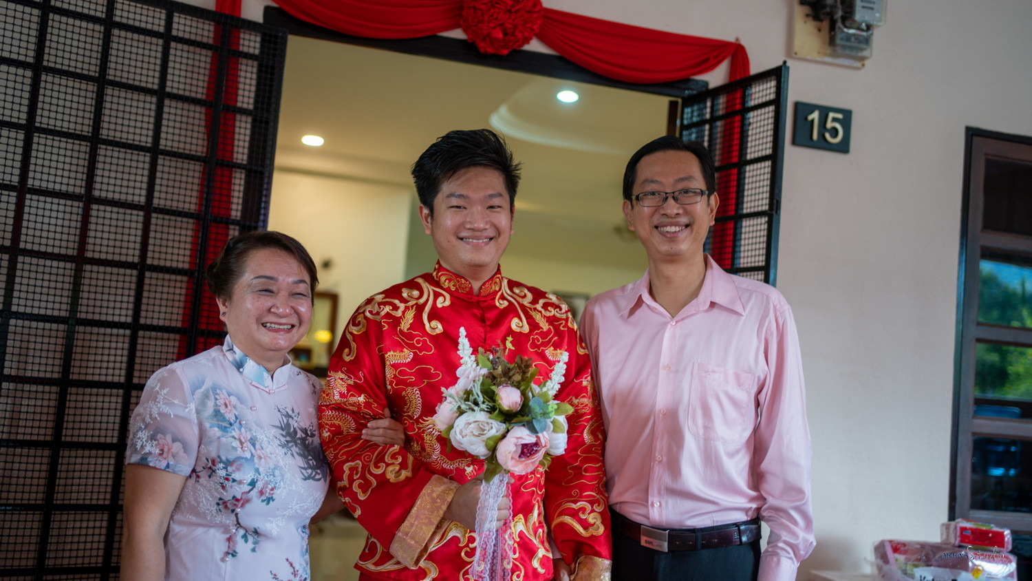 Zhen Hui & May Lee wedding morning ceremony moment, documentary transition frame 24, by Famous Bridal Kuantan