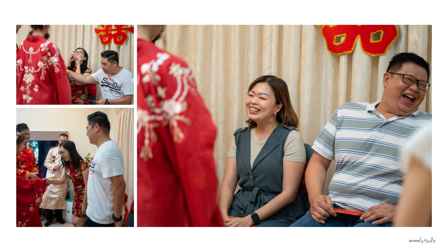 Zhen Hui & May Lee quiet couple portrait on wedding day, family memory frame 131, by Famous Bridal Kuantan