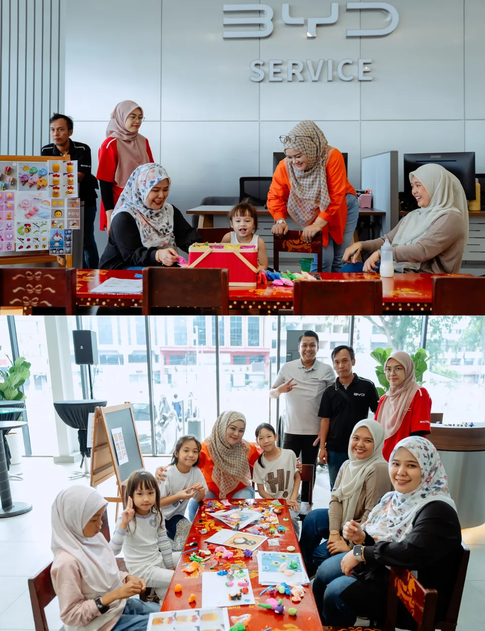 BYD Evolve Day at Macinda EV Kuantan showroom event atmosphere photo, people-focused moment frame 10, by Famous Bridal Kuantan