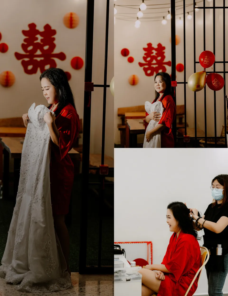 Calvin Yin & Vicky Phong bridal party group portrait, story opener frame 25, by Famous Bridal Kuantan
