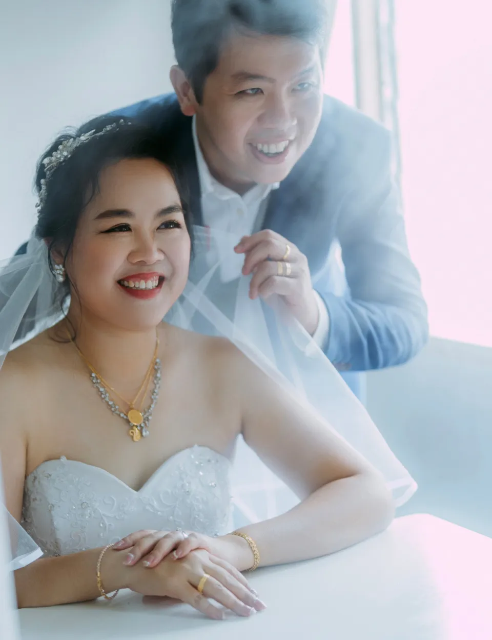 Calvin Yin & Vicky Phong wedding morning ceremony moment, album detail frame 04, by Famous Bridal Kuantan