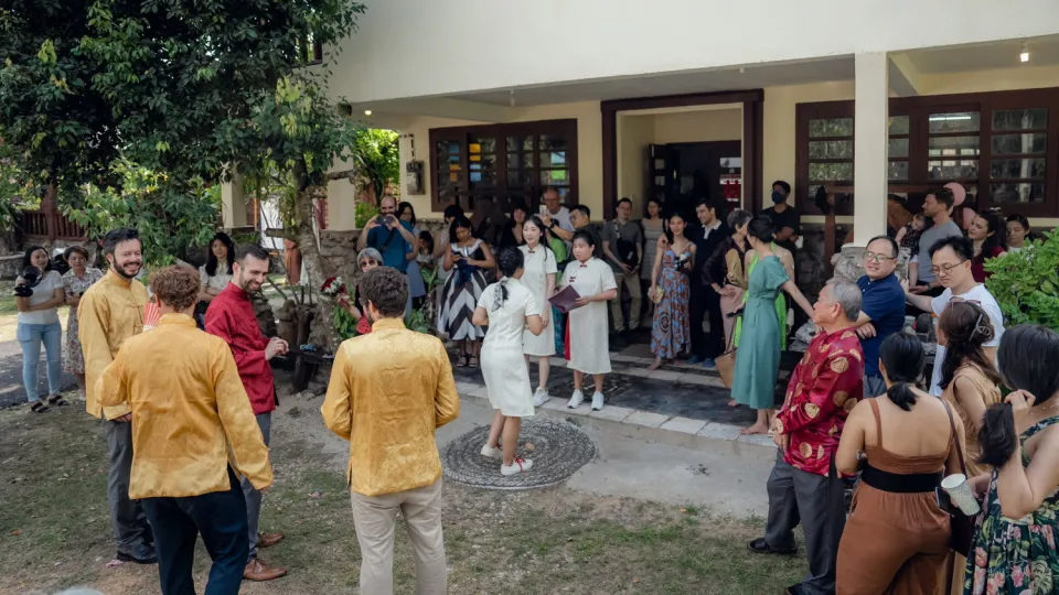 Dario & Adeline wedding ceremony entrance, family memory frame 59, by Famous Bridal Kuantan