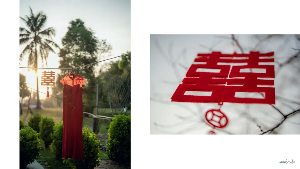 Dario & Adeline wedding morning ceremony moment, album detail frame 04, by Famous Bridal Kuantan