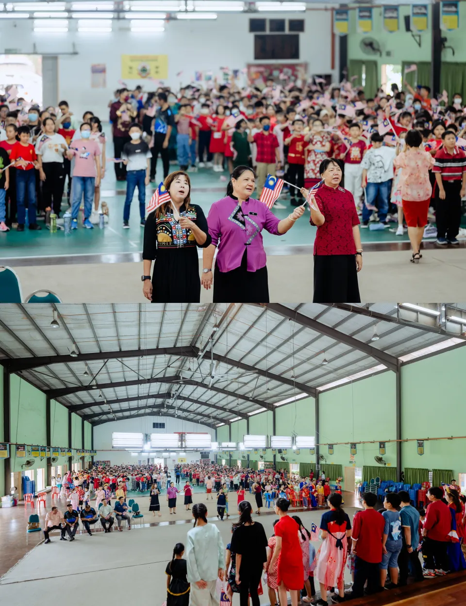 培才华小爱国歌曲歌唱比赛 student singing performance photo, social-media-ready frame frame 13, by Famous Bridal Kuantan