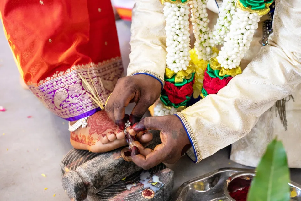 Makendaran & Tamilarasi wedding morning ceremony moment, album detail frame 04, by Famous Bridal Kuantan