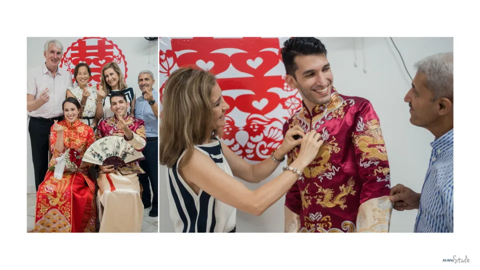 Mani & Hui Min traditional Chinese wedding detail, quiet in-between moment frame 10, by Famous Bridal Kuantan