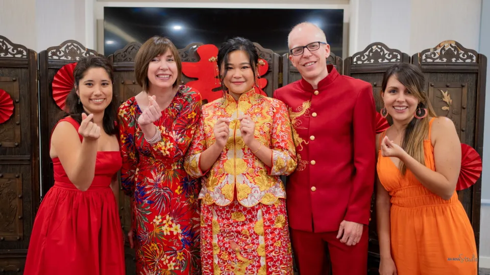Michel & Yee Ning family group wedding photo, celebration rhythm frame 95, by Famous Bridal Kuantan