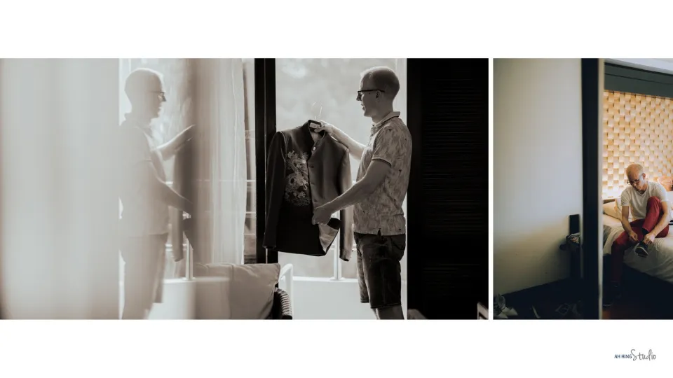 Michel & Yee Ning opening wedding-day documentary moment, natural movement frame 21, by Famous Bridal Kuantan