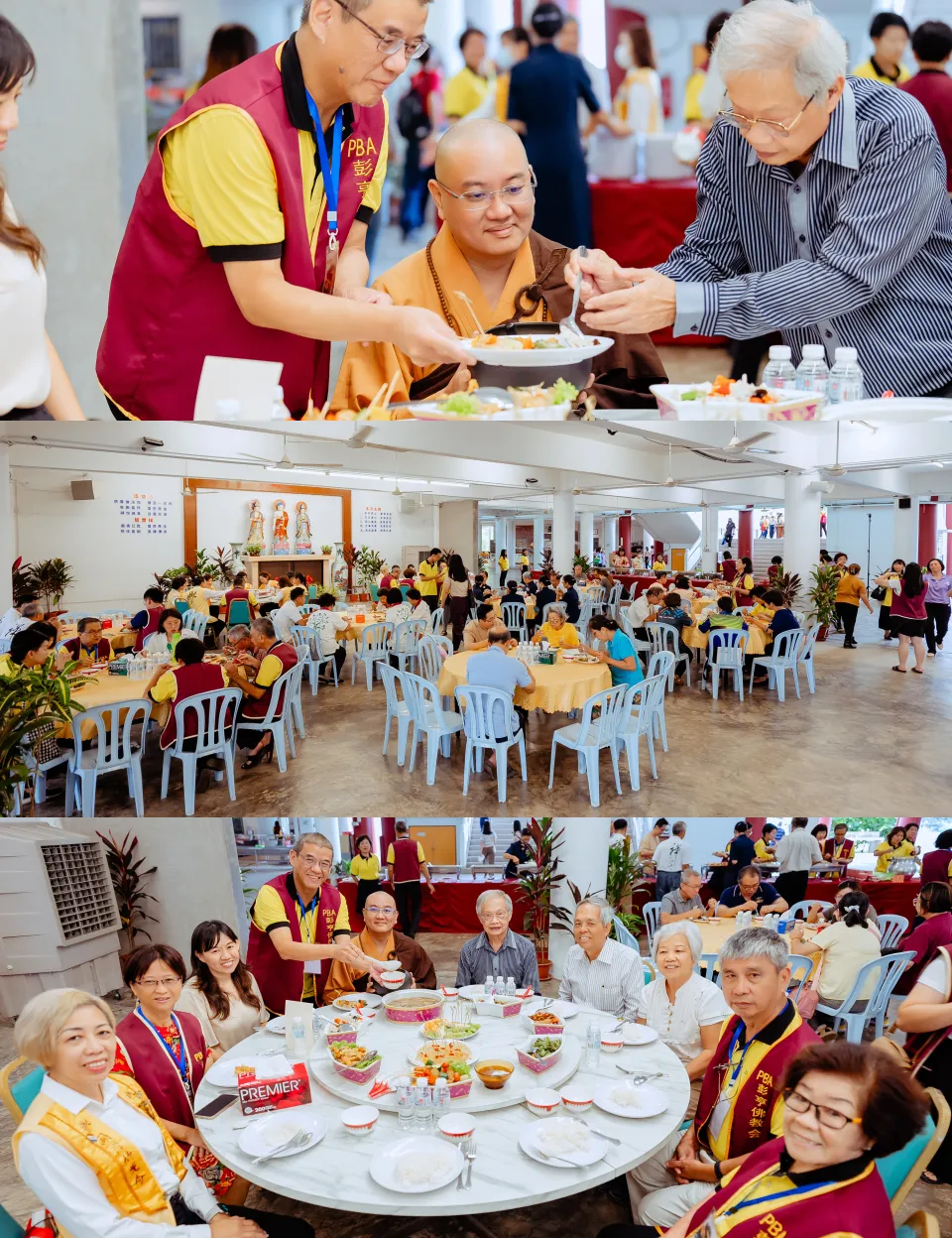 PBA《星空雲海》緬懷星雲大師紀念展 visitor interaction at exhibition, people-focused moment frame 02, by Famous Bridal Kuantan