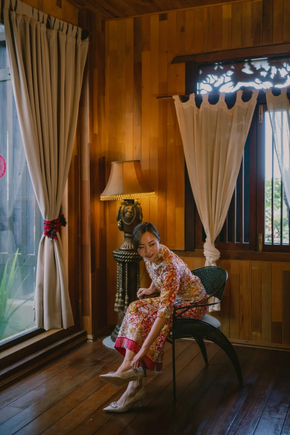 Sam & Jen wedding morning ceremony moment, album detail frame 04, by Famous Bridal Kuantan