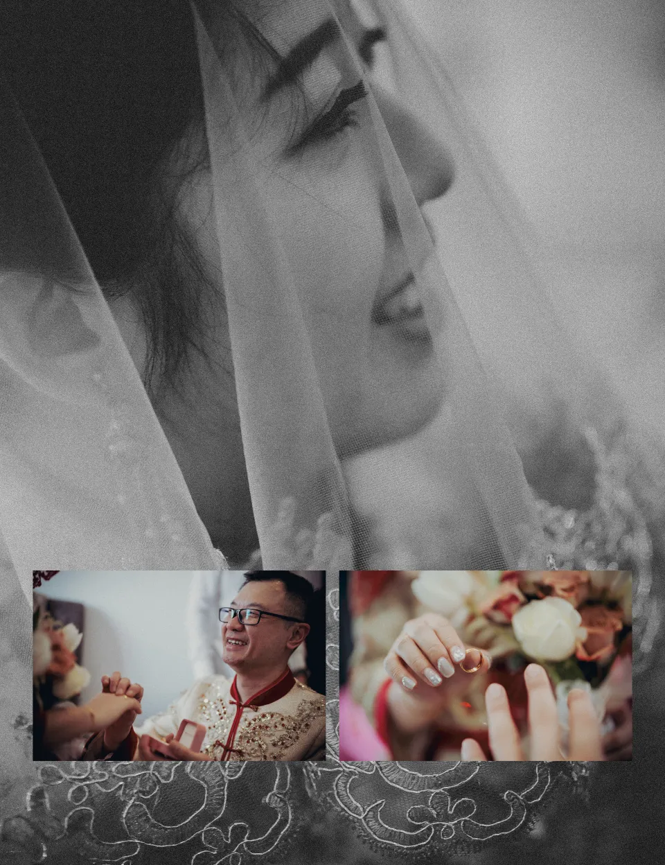 Samuel & Wee Nee wedding reception detail, documentary transition frame 08, by Famous Bridal Kuantan
