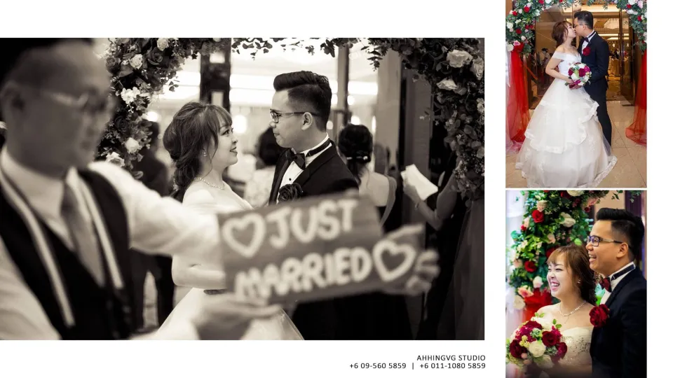 Seven & Janice wedding reception detail, documentary transition frame 08, by Famous Bridal Kuantan