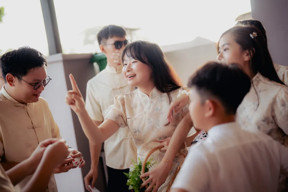 Song Run & Sue Xin wedding ceremony entrance, family memory frame 19, by Famous Bridal Kuantan