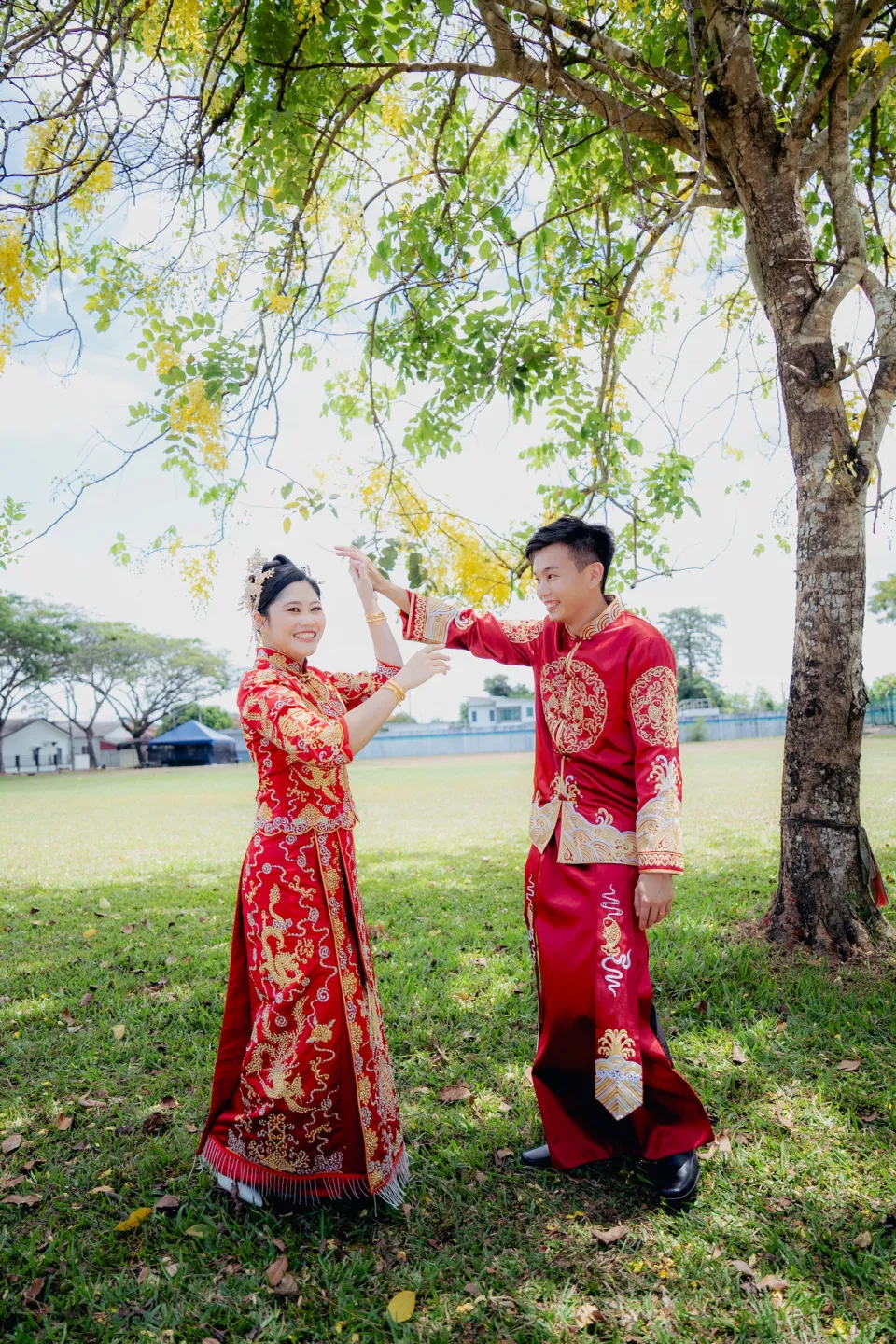Song Run & Sue Xin wedding dinner celebration photo, guided portrait sequence frame 134, by Famous Bridal Kuantan