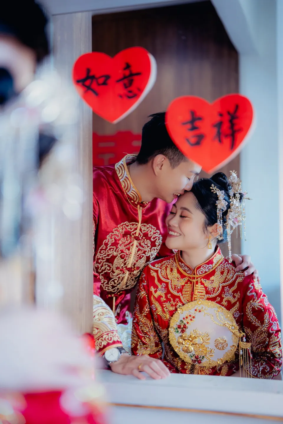 Song Run & Sue Xin natural bride and groom portrait, quiet in-between moment frame 82, by Famous Bridal Kuantan
