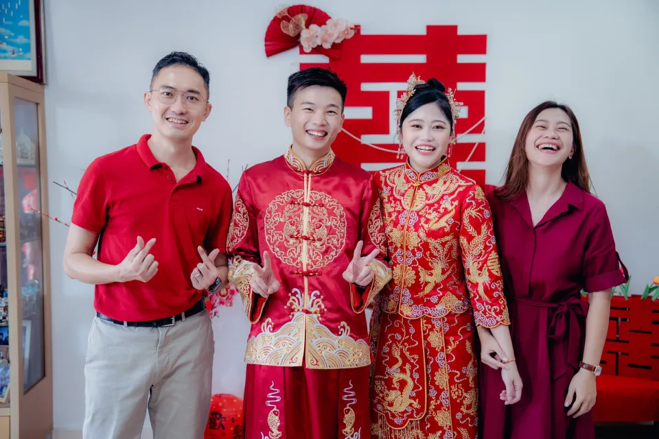 Song Run & Sue Xin Chinese tea ceremony blessing, celebration rhythm frame 103, by Famous Bridal Kuantan