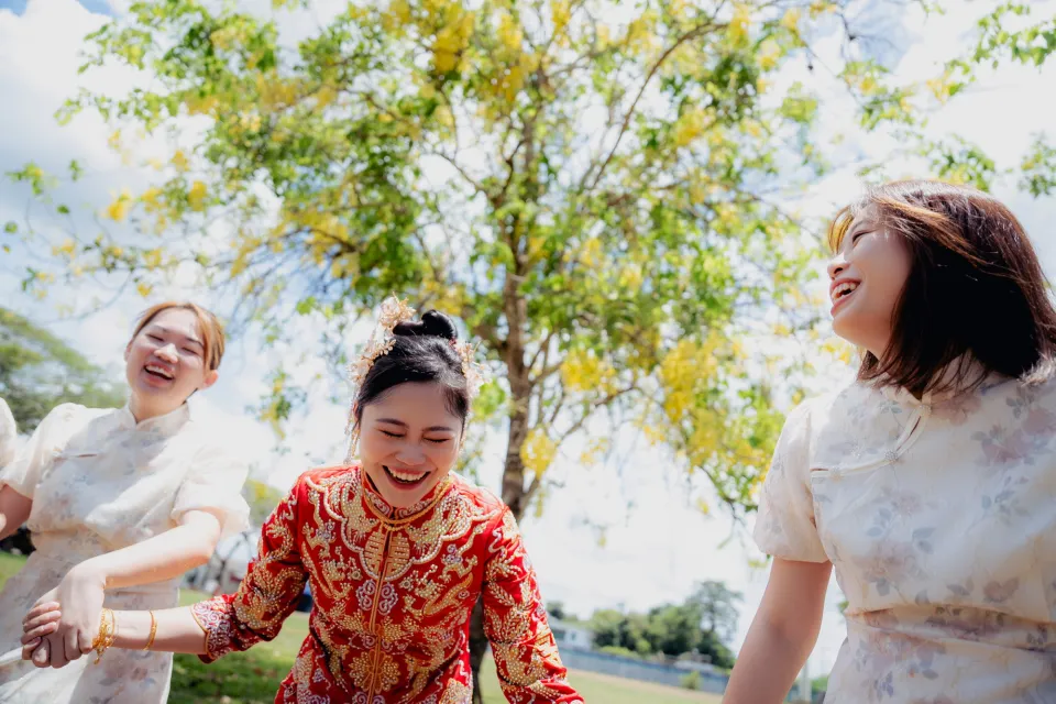 Song Run & Sue Xin Chinese tea ceremony blessing, celebration rhythm frame 143, by Famous Bridal Kuantan