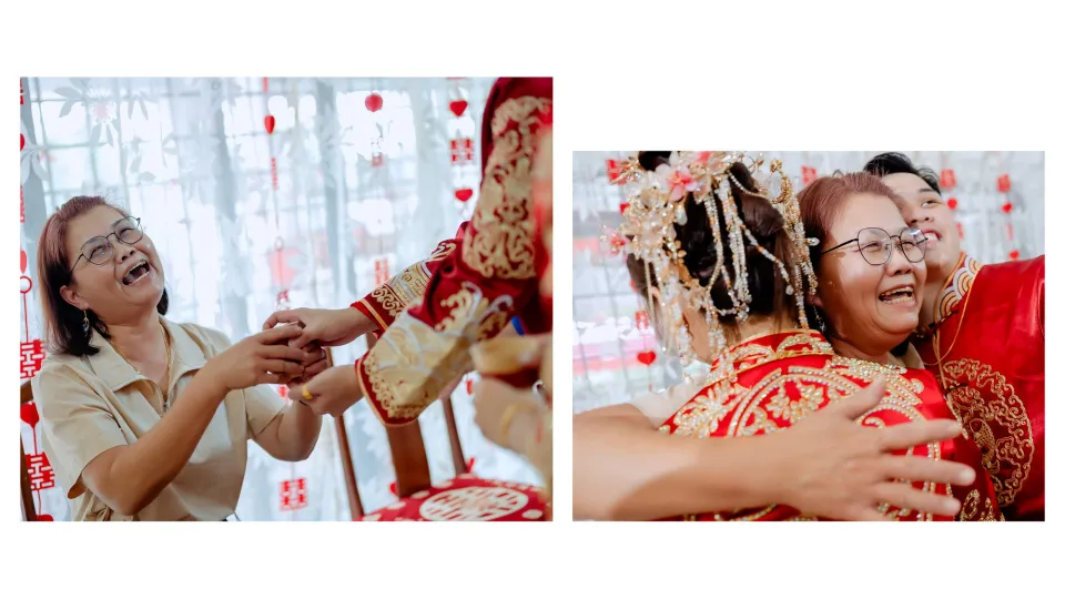 Su Leng & Sook Yin Chinese tea ceremony blessing, family memory frame 83, by Famous Bridal Kuantan