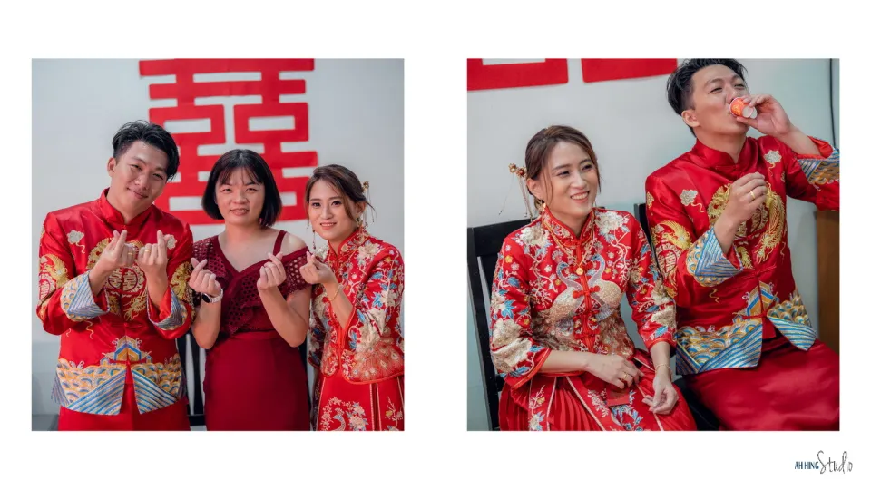 Wuh Hou & Sze Minn wedding gate-crash game moment, family memory frame 107, by Famous Bridal Kuantan