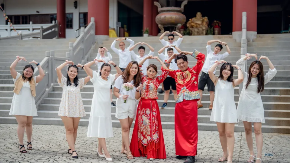 Wuh Hou & Sze Minn wedding gate-crash game moment, celebration rhythm frame 127, by Famous Bridal Kuantan