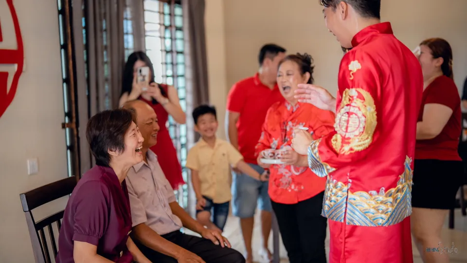 Wuh Hou & Sze Minn Chinese tea ceremony blessing, celebration rhythm frame 63, by Famous Bridal Kuantan