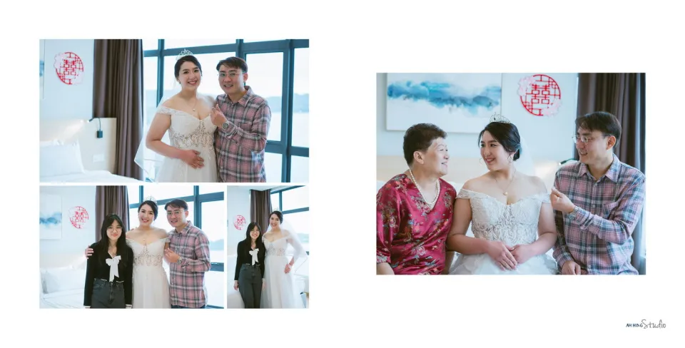 Yit Loong & Diana bridal party group portrait, story opener frame 25, by Famous Bridal Kuantan