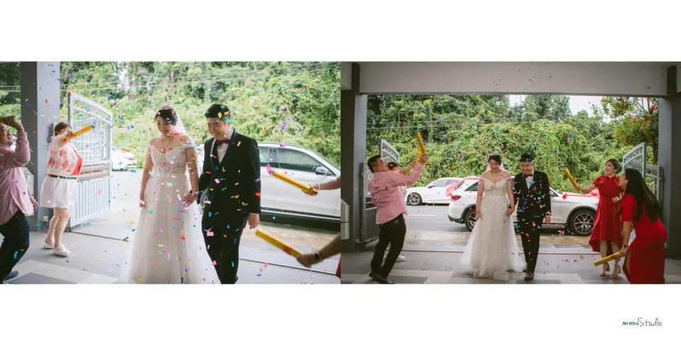 Yit Loong & Diana wedding ceremony entrance, celebration rhythm frame 79, by Famous Bridal Kuantan