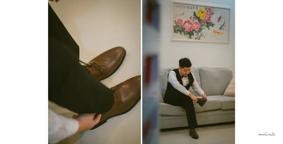 Yit Loong & Diana traditional Chinese wedding detail, quiet in-between moment frame 10, by Famous Bridal Kuantan