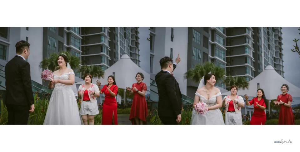 Yit Loong & Diana traditional Chinese wedding detail, guided portrait sequence frame 70, by Famous Bridal Kuantan