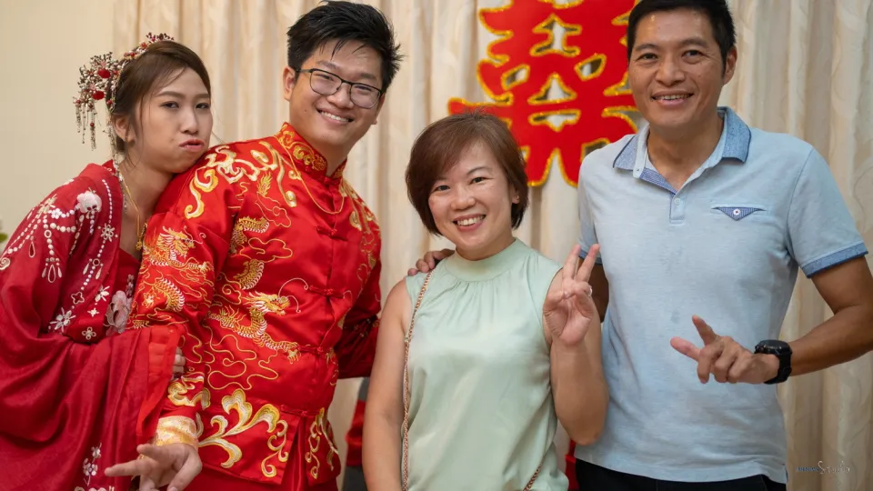 Zhen Hui & May Lee wedding ceremony entrance, family memory frame 139, by Famous Bridal Kuantan